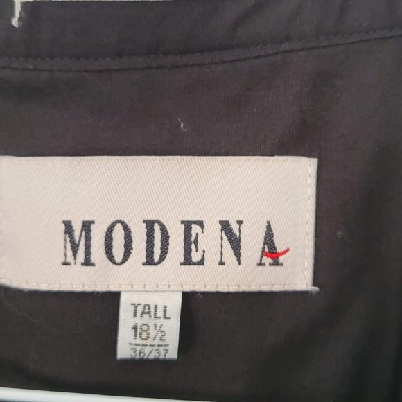 MODENA, Dark Grey Men's Dress Shirt, XXL - Picture 4 of 5